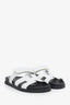 Hermès White Leather Chypre Sandals Size 39 Mens