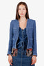 Joseph Blue Denim Pocket Detail Jacket Size 38