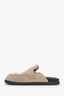 Mules « Go » Hermès en daim beige, pointure 38,5