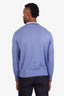 Loro Piana Purple Cotton Quarter Zip Sweater Size 50 Mens