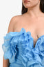 Eliya The Label Sky Blue Ruched Mini Dress Size L