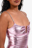Alix NYC Pink Metallic Crystal Strap Mini Dress Size 2