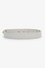 Saint Laurent Cream Leather Gold-Tone Chain Detail Belt Size 85