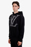 Louis Vuitton Black Cotton Graphic Logo Hoodie Size M