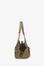Cartier Gold/Brown Suede Leather La Dona Shoulder Bag