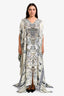 Camilla White/Multicolour Silk Embellished Patterned Cover-Up Dress Size OS