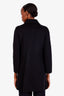 Fendi Wool Single Breasted Bow Detail Coat Size 38