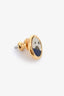 Hermès Gold Plated Metal Swift Celeste Stud Earrings