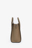 Celine Taupe Leather Nano Luggage Bag With Strap