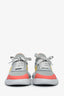 Hermès Grey/Multicolour Knit Suede Sneakers Size 39