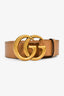 Gucci Brown Leather GG Marmont Thick Belt Size 90 35
