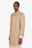 Thom Browne Khaki Mac Bal Collar Overcoat Size 46 Mens