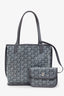 Goyard Grey Goyardine Coated Canvas Anjou Mini Tote Bag With Pouch