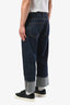Burberry London Dark Denim Cuffed Wide Leg Jeans Size 34 Mens
