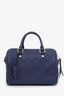 Louis Vuitton Blue Empreinte Leather Monogram Speedy 25 With Strap