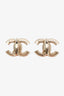Pre-loved Chanel™ Pearl and Gold CC Clip-on Stud Earrings