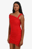 Majorelle Red Sheer Polka Dots 'Audrina' Mini Dress Size XS