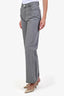 Max Mara Grey Denim Wide Leg Jeans Size 4