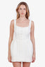 Self-Portrait White Tweed Midi Dress Size 2