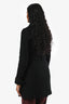 Burberry Brit Black Wool Double Breasted Midi Belted Trench Size 2 US