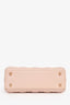 Christian Dior 2022 Pink Cannage Lambskin Small Lady Dior 'My ABCDior' Top Handle