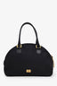 Moschino Black Nylon and Gold Logo Shoulder Bag
