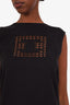 Pre-loved Chanel™ Black Cotton CC Logo Tank Size 42