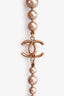 Pre-loved Chanel™ Grey Pearl God CC Long Necklace