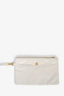 Pre-loved Chanel™ White Lambskin 22 Medium Hobo Bag with Pouch