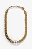 Christian Dior Gold Tone Metal Crystal 30 Montaigne Necklace