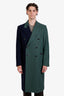Vivienne Westwood Green/Blue Wool Mini Check Melton Coat Size 50 Mens