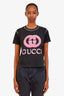 Gucci Pink Cotton GG Logo T-Shirt Size S