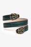Bvlgari Green Leather Serpenti Forever Bracelet