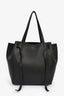 Celine 2022 Black Grained Leather Cabas Tote