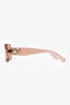 Longchamp Pink Acrylic Clear Frame Sunglasses