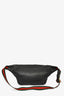 Gucci Black Leather Web Strap Belt Bag