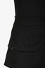 Christian Dior 2017 Black Wool Quilted Pocket Skort Size 38