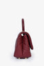 Pre-Loved Chanel™ 2019-20 Burgundy Caviar Leather Extra Mini Coco Top Handle