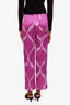 Tom Ford Purple Silk Tie Dye Pants Size XXS