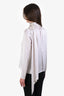 Erdem Cream/Red Polka Dot Silk 'Yvonna' Neck Tie Blouse Size 8 US