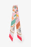 Hermès Pink/Multicolour Silk Twilly