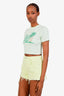 Casablanca Green Casa Tennis Club Cropped T-Shirt Size S