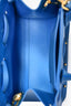 Mansur Gavriel Blue Leather Logo Top Handle with Strap