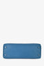 Hermès 2014 Blue Leather Ghilles Kelly 32 PHW