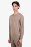 Brunello Cucinelli Beige Cashmere Knit Sweater Size 50 Mens