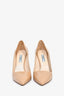 Prada Nude Saffiano Leather Pointed Toe Heel Size 39