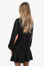McQ Alexander McQueen Black Cotton 'Astrology' Graphic Crewneck Midi Dress XS