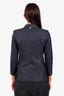 Thom Browne Grey Wool Single Breasted Blazer Size 36