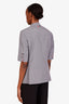 Thom Browne Grey Wool Short Sleeve Blazer Size 0