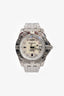 Breitling Stainless Steel Mother of Pearl Quartz Movement 8-Diamond 32mm Watch